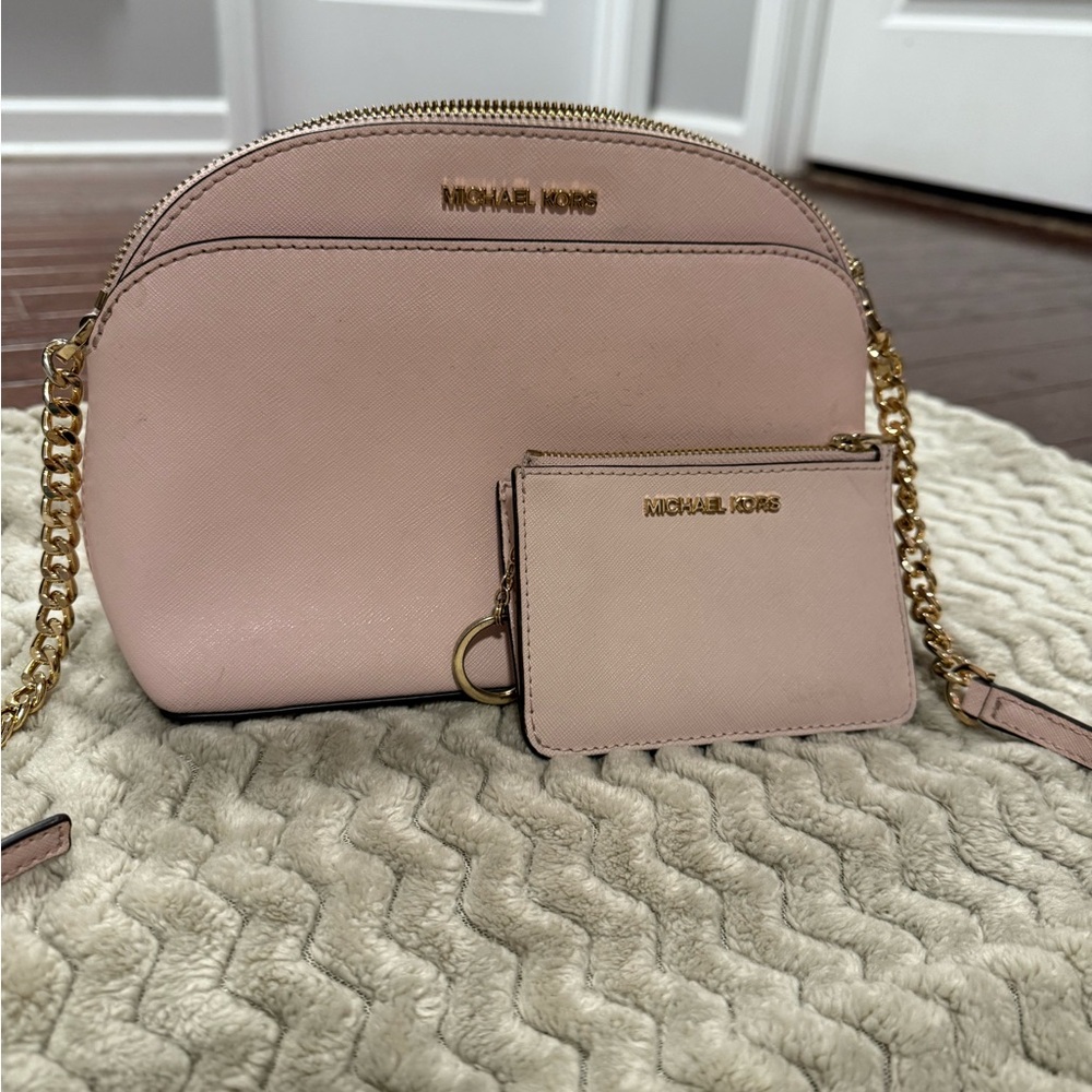 MICHAEL Michael Kors Pink Crossbody Bag with Gold Chain